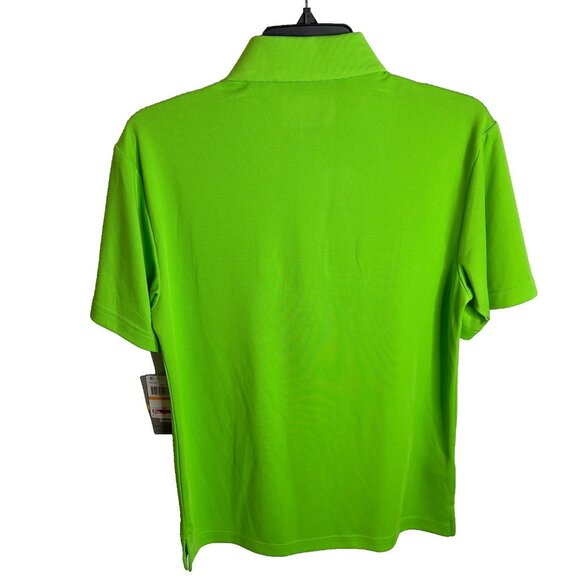 PGA TOUR $52 Men Airflux Mesh Golf Polo Shirt Size L Green Flash - Picture 8 of 10